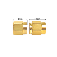 Kit de terminaison ouverte/courte SMA en laiton plaqué or pour test RF, connecteurs SMA, terminations SMA Courte/Courte à Courte/Courte à Ouverte/Courte à Traversée