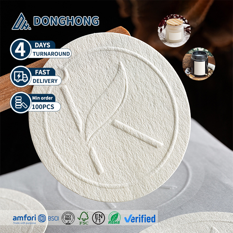 Artisian Texture Cotton Paper Adhesive Label