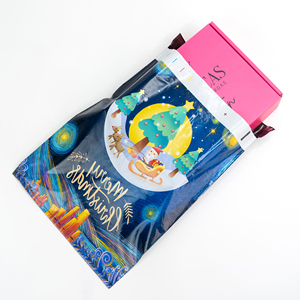 Christmas Festival Full Printing Pants Clothing Biodegradable Custom Printed Poly Mailer Shipping Packaging Mail Bags - Product Image 4