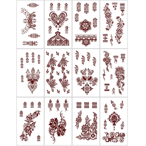 Libro de pegatinas de tatuajes con tinta de jugo, pegatinas de tatuajes temporales impermeables que duran 15 días, tatuaje semipermanente para el antebrazo - Product Image 1