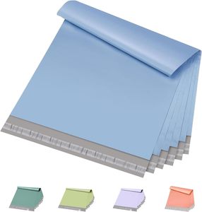 Enveloppes en polyéthylène bleu brume, grandes et épaisses, auto-adhésives, imperméables et résistantes aux déchirures, pour l'expédition de vêtements et les petites entreprises - Product Image 1