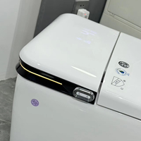 WC intelligent moderne CUPC à chasse automatique, monobloc en céramique, à poser au sol