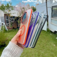Funda Magnética de Alta Calidad con Cambio de Color Degradado para Xiaomi 15Ultra 14T 15T Pro, Carga Inalámbrica, Translúcida, Antigolpes