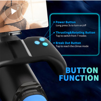 Handgesteuerter Penis-Stimulator Masturbationsgerät für Männer mit Stoß-, Vibrations- und Heizfunktion sowie Handyhalterung