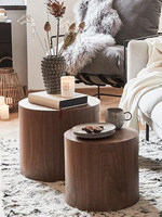Table basse en bois au design moderne, de haute qualité et minimaliste, ensemble de tables basses, table centrale, salon, mobilier de maison