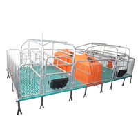 Lit de mise bas pour animaux, équipement d'élevage en ferme, enclos à porcs en fonte, cage de mise bas pour truies à vendre, cage à porcs avec table d'obstétrique pour porcs