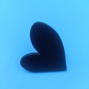 Heart Shaped Furniture Handle <b>Black</b> Plastic Wardrobe Drawer <b>Knob</b> Contemporary Design Durable Hardware Accessory - Product Image 2