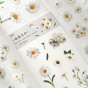 6 pièces par paquet mignon bricolage <span class=keywords><strong>Scrapbooking</strong></span> autocollant mosaïque spécimen série PET pour plante manuel matériel décoration décorative - Product Image 6