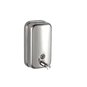 800ml wall mounted stainless steel polished liquid soap dispenser V12K manual hand foam soap holder