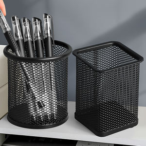 HUAJIE H099 pena Metal hitam pemegang dengan Logo kustom pilihan untuk alat tulis kantor penggunaan bisnis dan Desktop kalender penyimpanan - Product Image 2