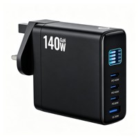 Produk Baru Diluncurkan: Charger Perjalanan 140W 30W Pengisian Cepat Multi-Perangkat Adaptor Daya GaN dengan Layar TFT EU UK AU US