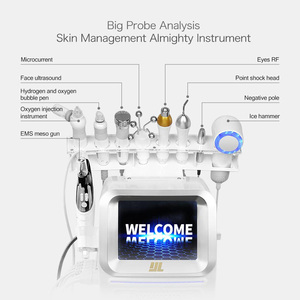 Hydro Water Peel Facial Microdermabrasion Aqua Peel Machine Peeling Facial Mask Ultrasonic <b>Scrubber</b> EMS - Product Image 5