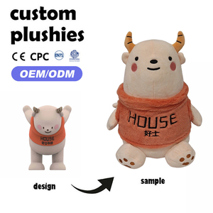 Chất lượng cao tùy chỉnh Thú nhồi bông con chó đồ chơi sang trọng với siêu mềm sang trọng và PP bông điền CE chứng nhận tùy chỉnh linh vật - Product Image 4