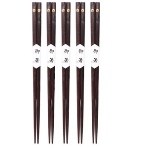 Juego de palillos de madera retro estilo japonés, diseño de flor de cerezo, vajilla duradera para uso infantil. - Product Image 5
