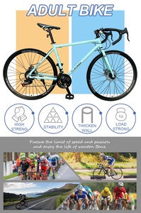 Bicicleta de Carretera Híbrida de 21 Velocidades/ Bicicleta de Carretera Económica de 700c para Hombre/ Bicicleta de Carretera de Alta Calidad con Frenos de Disco TX-SRB - Product Image 3