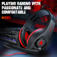Casque de jeu filaire 3,5 mm, casque de jeu supra-auriculaire, écouteurs à réduction de bruit avec microphone, casque de jeu 7.1 Surround