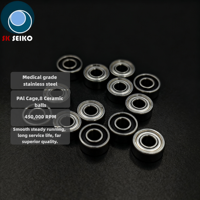 Roulement à billes en céramique haute rotation P4 de précision SR144TL, avec anneaux intérieur et extérieur en acier inoxydable passif, compatible autoclave, pour usage dentaire