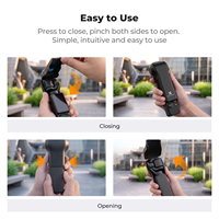 Estuche Protector a Prueba de Golpes K&F Concept Compatible con DJI Osmo Pocket 4/3, Carcasa Rígida de PC con 2 Ranuras Magnéticas para Filtros (ND/CPL)