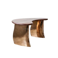 Table de négociation de style Wabi-Sabi en FRP créative, bureau de PDG, comptoir de réception d'hôtel