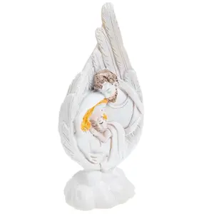 منحوتة مريم أم الله تماثيل لتزيين الكنيسة الكاثوليكية مصنوعة من الراتنج تمثال مريم المولودة