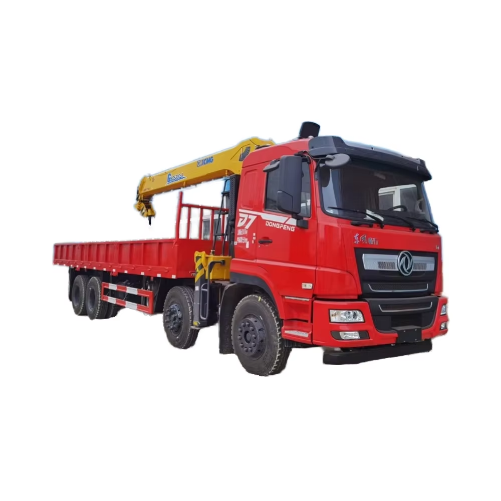Манипулятор Dongfeng D7 8X4 350HP, 4 секции 5JIB, телескопическая прямая стрела, 16-тонный Грузовой кран для продажи, оптовая продажа