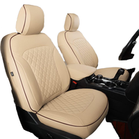 Ensemble complet de housses de sièges de voiture en cuir personnalisées pour Ford Explorer 2016-2024 6/7 sièges toutes saisons étanche décoration intérieure de voiture
