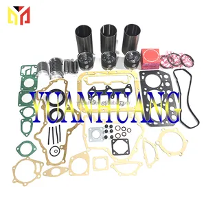 Kit de reconstrução de motor K3B por atacado de fábrica com kit de juntas completo, anel de pistão do forro do cilindro para motor Mitsubishi K3B