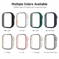 Étui de protection intégral en plastique antichoc pour montre connectée, compatible avec la charge directe et anti-traces de doigts, style ultra moderne