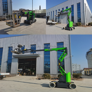 Nouveau élévateur à flèche électrique télescopique one-man de 18m 20m avec courant alternatif hydraulique CE ISO pour les travaux pratiques dans les hôtels et les fermes Matériau en acier - Product Image 6