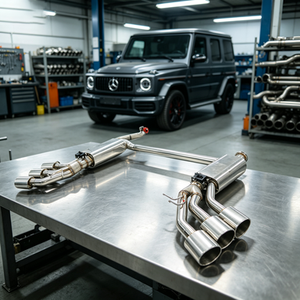 ระบบท่อไอเสียแบบ Cat-Back พร้อมวาล์ว FlowTech T304 สแตนเลสสตีล สำหรับรถยนต์ Mercedes-Benz G350 W464 2.0T - Product Image 1