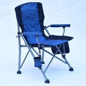Portable Multifunctional Modern Design Iron Frame Oxford Fabric Lounge <b>Chair</b> with Armrests for Camping Gym <b>Garden</b> Use - Product Image 3