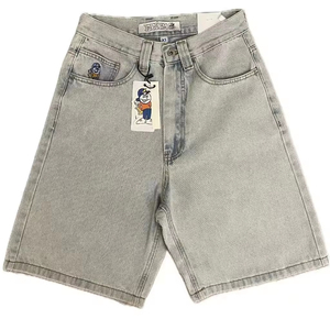 Shorts en <span class=keywords><strong>Jean</strong></span> Ample Brodés Y2K pour Grands Garçons, Style Hip-Hop et Motif Dessin Animé - Product Image 2