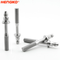 HENGKO 0.2-40µm Pierre d'Aération Acier Inoxydable Sinterisé Diffuseur Bulles pour Gaz Divers