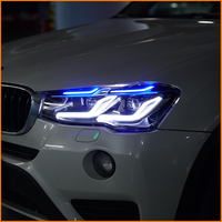 Phares avant de rechange pour BMW X3 F25 2014 2015 2016 2017, style G38 Série 5 2023, avec projecteur LED laser bleu, pour mise à niveau facelift