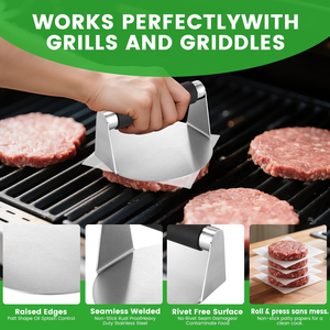 Factory Stainless Steel <b>Griddle</b> Spatula for <b>Flat</b> <b>Top</b> Grill- Burger Smasher and Squeeze Bottle <b>Griddle</b> Accessories Kit - Product Image 3