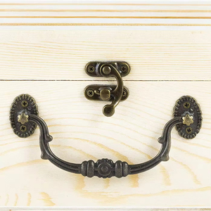 Scatola Regalo in <span class=keywords><strong>Legno</strong></span> Naturale per Vino, Contenitore per 2 Bottiglie, Ideale per Regali <span class=keywords><strong>di</strong></span> Nozze Unici, Progetti Fai-da-Te, Scatola Artigianale in <span class=keywords><strong>Legno</strong></span> - Product Image 3