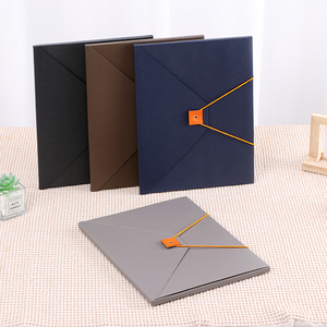 Duplex thư mục A4 kích thước phong cách tập tin thư mục làm bằng các tông và đóng cửa với đàn hồi trong tương phản màu mở rộng tập tin - Product Image 3