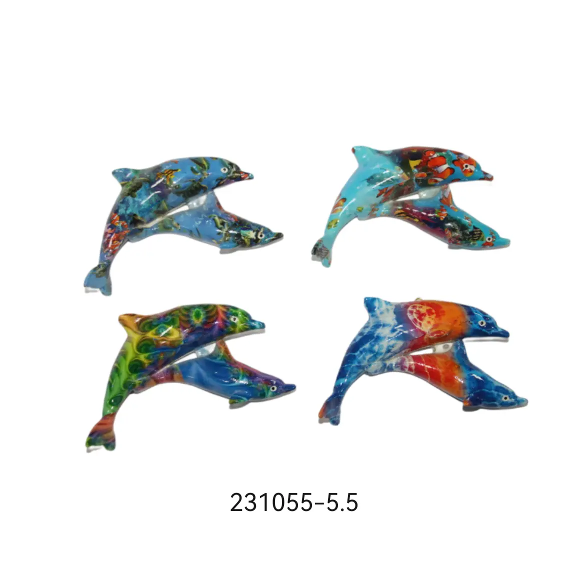 Decorative 3d dolphin shape resin wall plaque decor hanging plaques Wall Plaque Sign