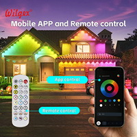 Luces LED RGB Inteligentes Permanentes para Exteriores, Iluminación de Pared, Resistentes al Agua IP67, Control Remoto por Aplicación, Sincronización con Música, Temporizador, 5 Años de Garantía