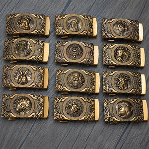 35mm Hombres Moda Negocios Fácil Clip Extraíble 12 Animels Logotipo en blanco Hebillas de cinturón automáticas - Product Image 2