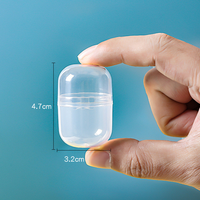 Œuf en plastique PP vide de 32 mm x 47 mm, mini-gachapon pas cher