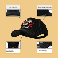 Gorra de béisbol de 6 paneles para hombre, gorra de béisbol con bordado de tela, ajustable, de lona, Vintage, con logotipo