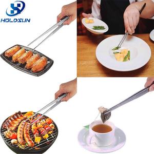 <span class=keywords><strong>Pince</strong></span> à épiler <span class=keywords><strong>en</strong></span> acier inoxydable avec logo personnalisé argent longue ligne droite <span class=keywords><strong>pince</strong></span> à barbecue outil de cuisine 30cm - Product Image 6