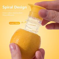 Presse-citron sans vis en plastique sans BPA Mini presse-citron avec filtre