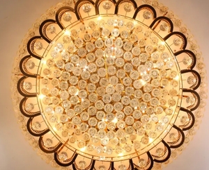 Recién llegado, lámpara de iluminación Zeal, techo de níquel, 4 luces, 6000K, lámpara moderna, decoración del hogar, luz de techo de montaje empotrado de cristal - Product Image 6