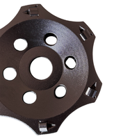 Meule à tronçonner PCD de 125 mm, dents PCD haute densité pour le décapage rapide du revêtement de sol en béton et de la colle à tapis