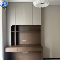 Ensemble bureau, bibliothèque et coiffeuse en bois massif sur mesure pour toute la maison, écologique, sans peinture, meuble d'appartement, bureau à domicile, salon, moderne