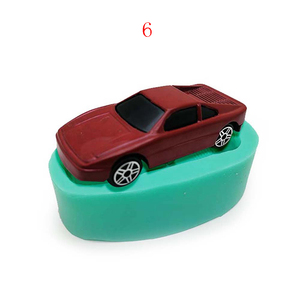 Moldes de Silicona con Forma de Auto YS para Decoración de Pasteles, Chocolate, <span class=keywords><strong>Fondant</strong></span>, Moldes de Autos de Carreras Deportivos, Jabón, Arcilla Polimérica, Herramientas para Velas - Product Image 5
