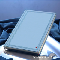 Carnet A5 à couverture rigide avec couverture en papier de qualité supérieure - Reliure cousue à plat pour le journal, le bureau et l'université