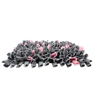 Niedriger Preis Quadrat Polyester Fleece Anti-Rutsch-Boden Soft Training Hunde fütterung matte Langlebige interaktive Haustiere Spielzeug - Product Image 3